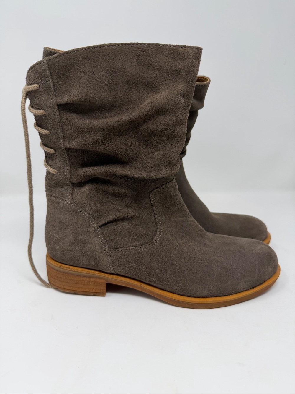 Sofft Sharnell Taupe/Grey Waterproof Suede Mid-Calf Women’s Boots